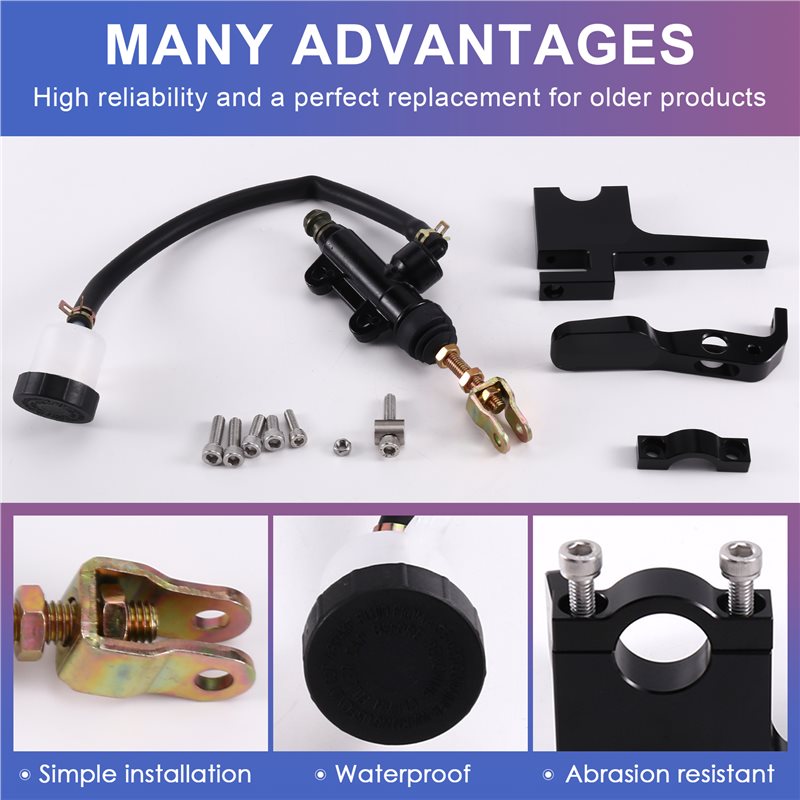 WF-Motorcycle Rear Master Pump - Motorcycle Thumb Brake System Kit ulasan dan harga